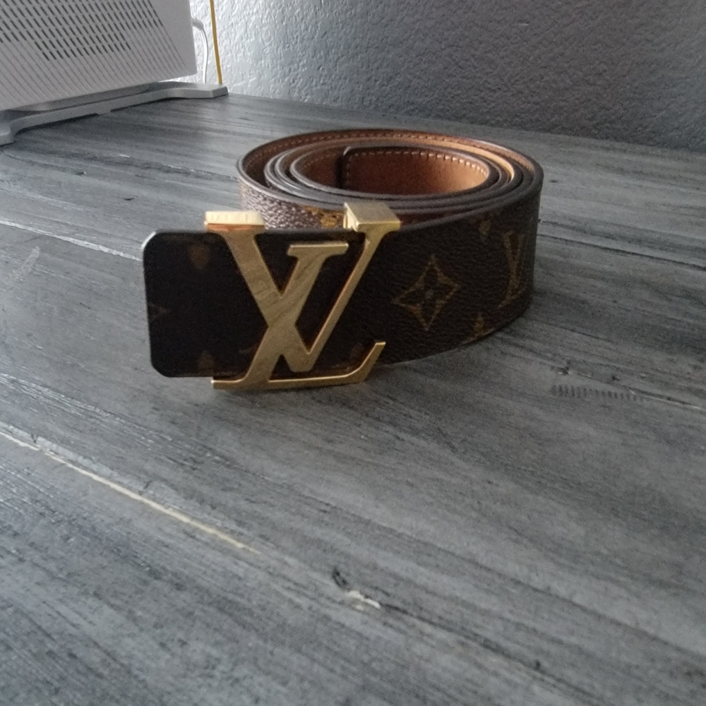 Louis Vuitton Brown and Gold Belt - Picture 2 of 2